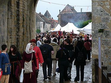 Provins is famous for the many events about Middle Ages